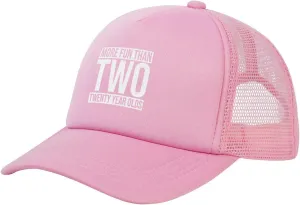 More Fun Than Two Twenty Year Olds Hats Classic Mesh Dad Hat for Men Women Adjustable Black Baseball Cap