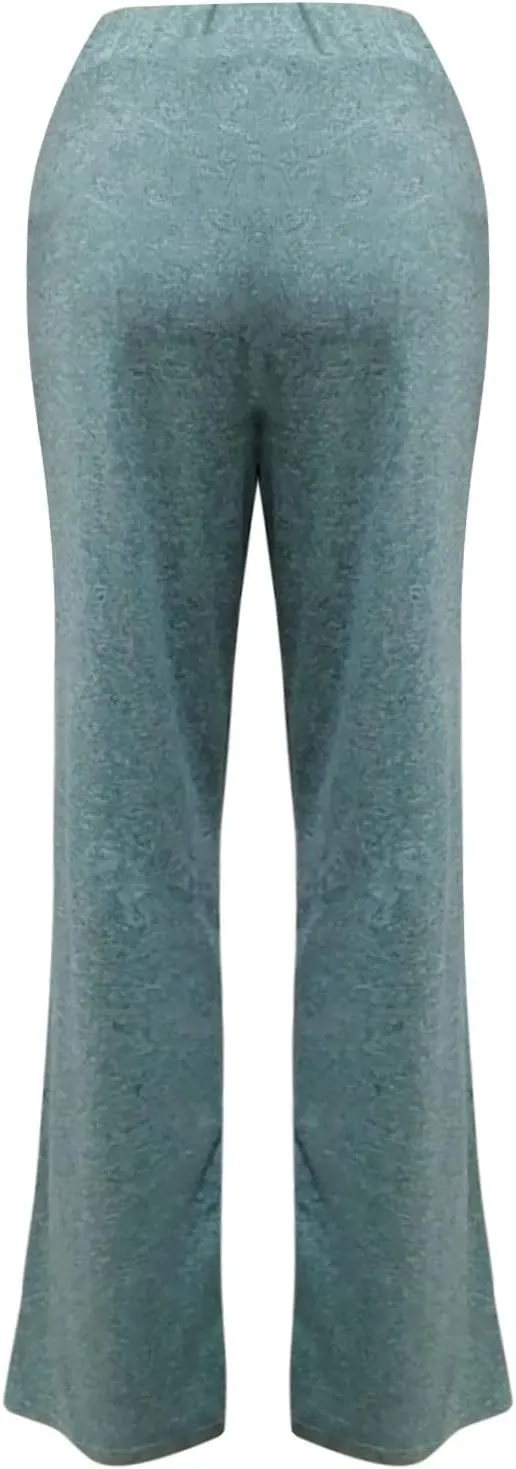 Muyise Womens Comfy Lounge Pants Loose Yoga Pants Wide Leg Casual Lightweight Drawstring Palazzo Pajama Pants with Pockets