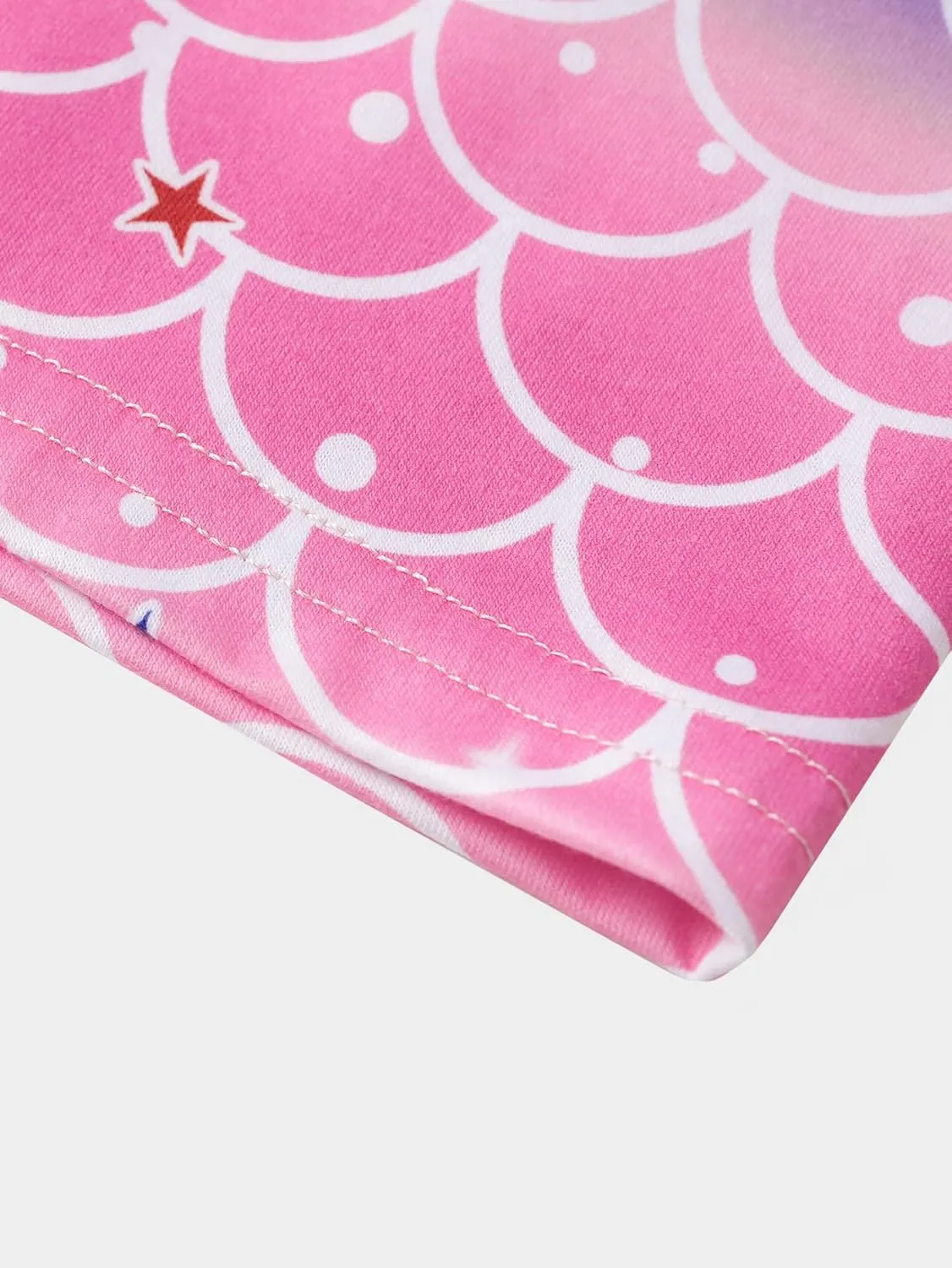 MyFav Pajama Set Big Girls Comfy PJS Lovely Heart Shape Printed Sleepwear Nighty
