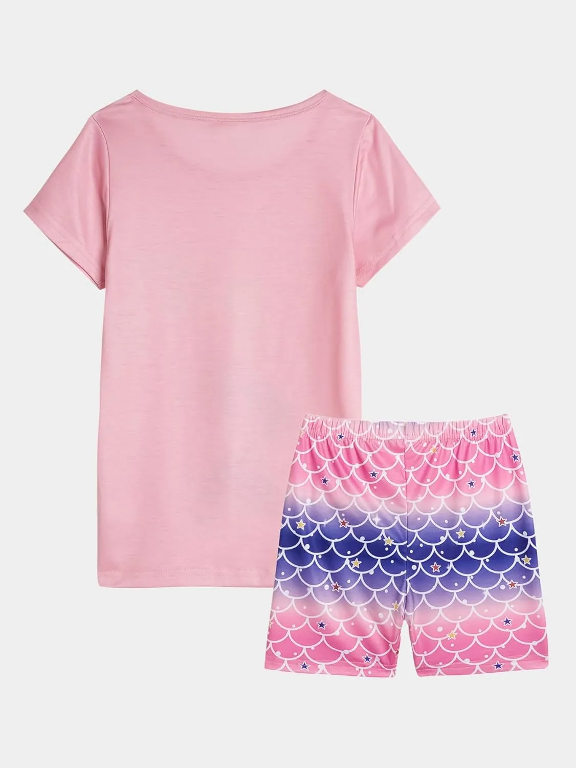 MyFav Pajama Set Big Girls Comfy PJS Lovely Heart Shape Printed Sleepwear Nighty