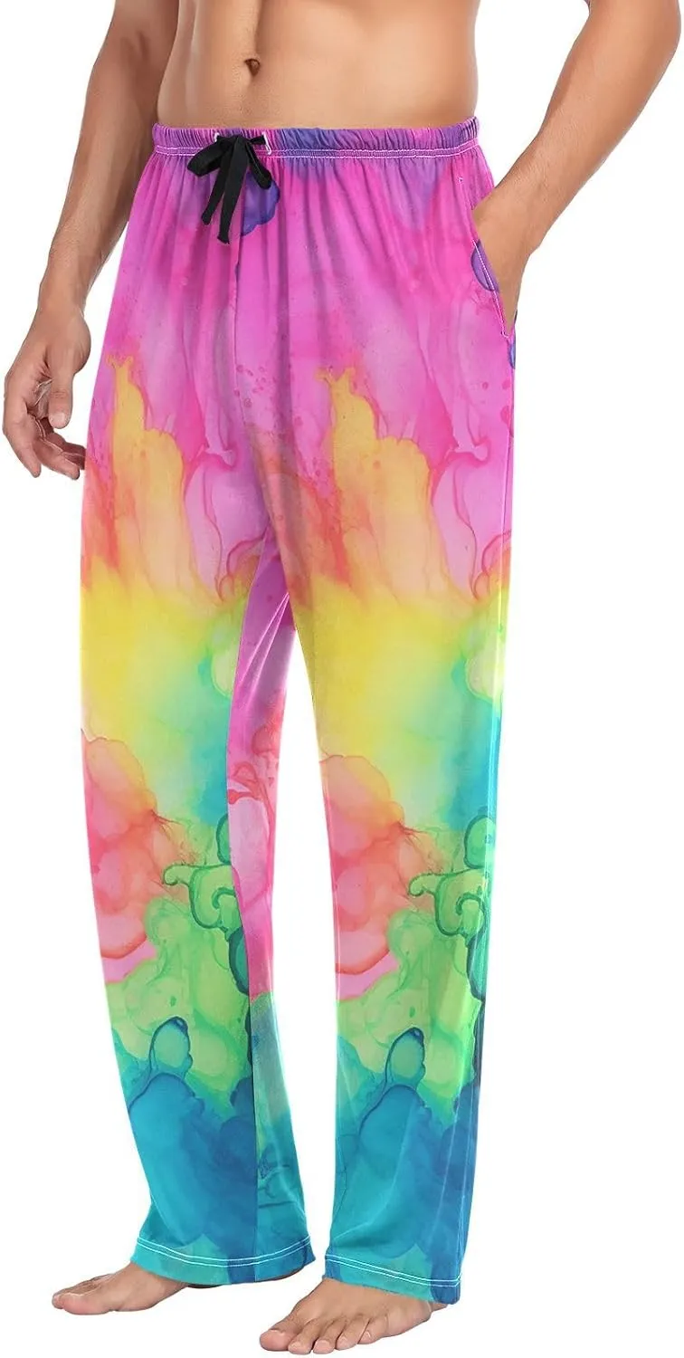 Neon Color Men's sleep pants Pajama Pants Sleepwear Lounge Pajama Bottoms S-XXL