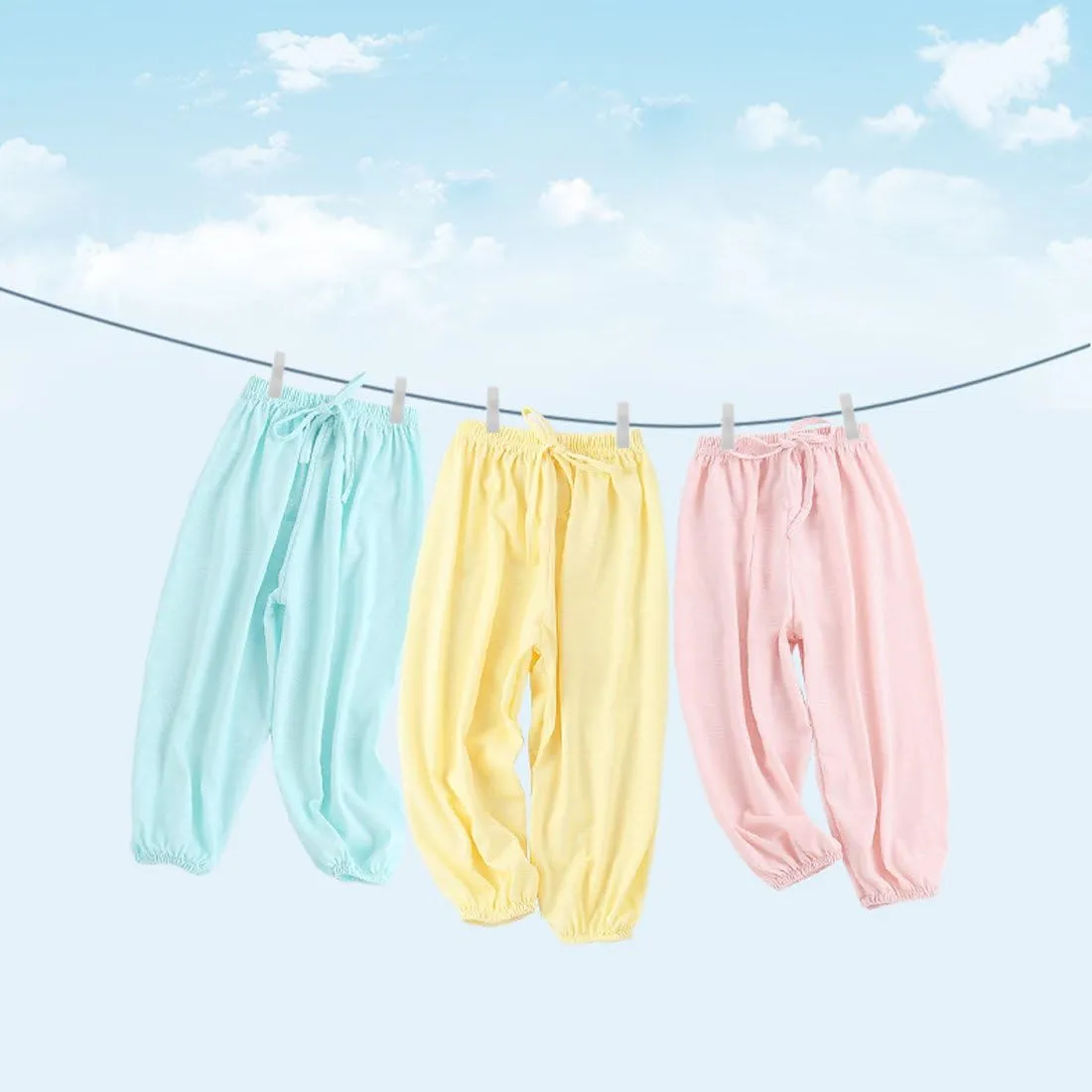 PAUBOLI Baby Long Bloomers Soft Cotton Harem Pants for Boys Girls 12M-7T