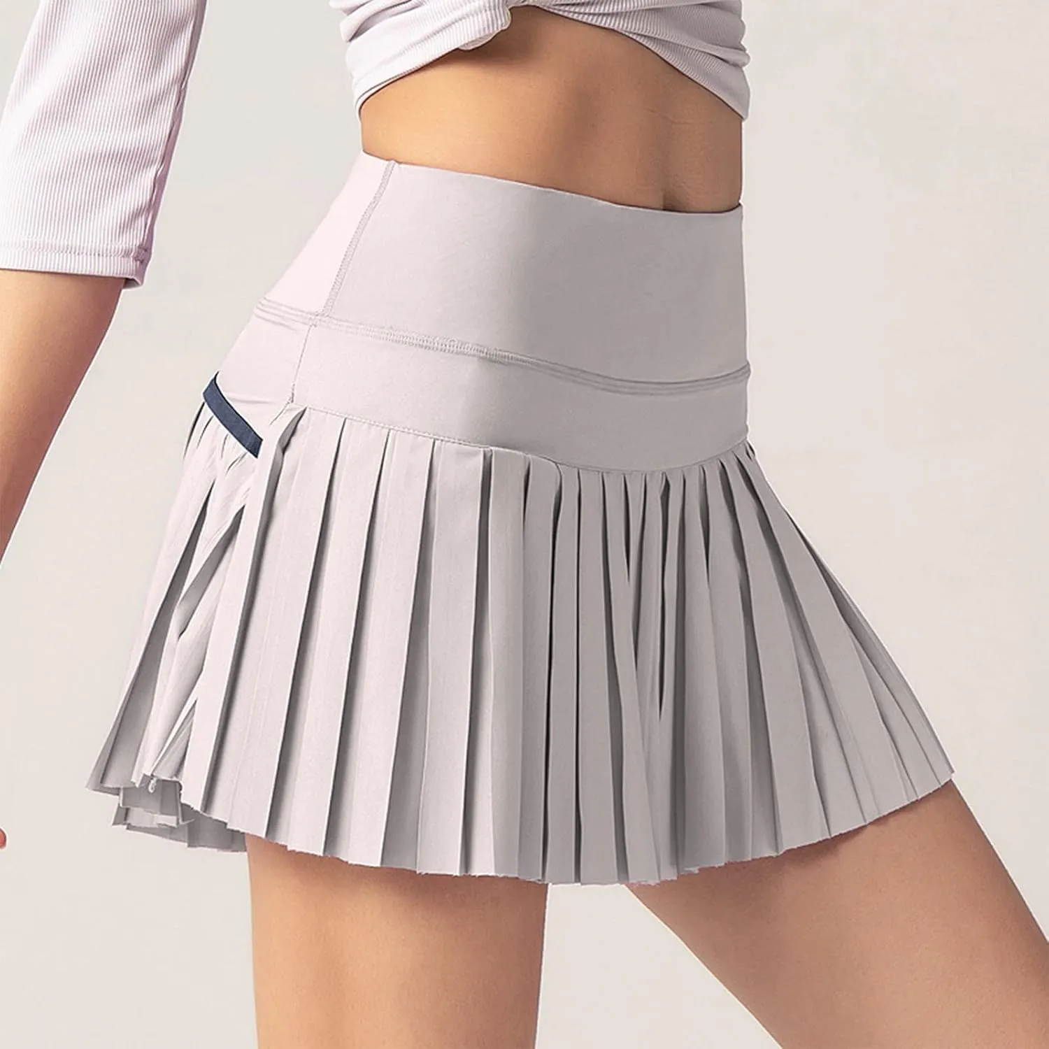Pleated Mini Skirts for Women Plus Size Trendy Flowy Gym Yoga Shorts Workout Sweat Skort Cute Summer Sports Clothes