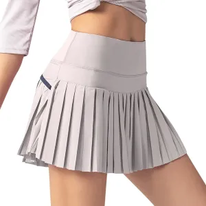 Pleated Mini Skirts for Women Plus Size Trendy Flowy Gym Yoga Shorts Workout Sweat Skort Cute Summer Sports Clothes