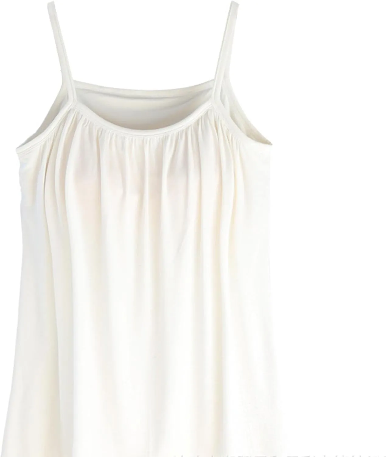 Plus Size Tank Top for Women with Shelf Bra Spaghetti Strap Camisole Summer Basic Udershirts Loose Fit Sleepwear