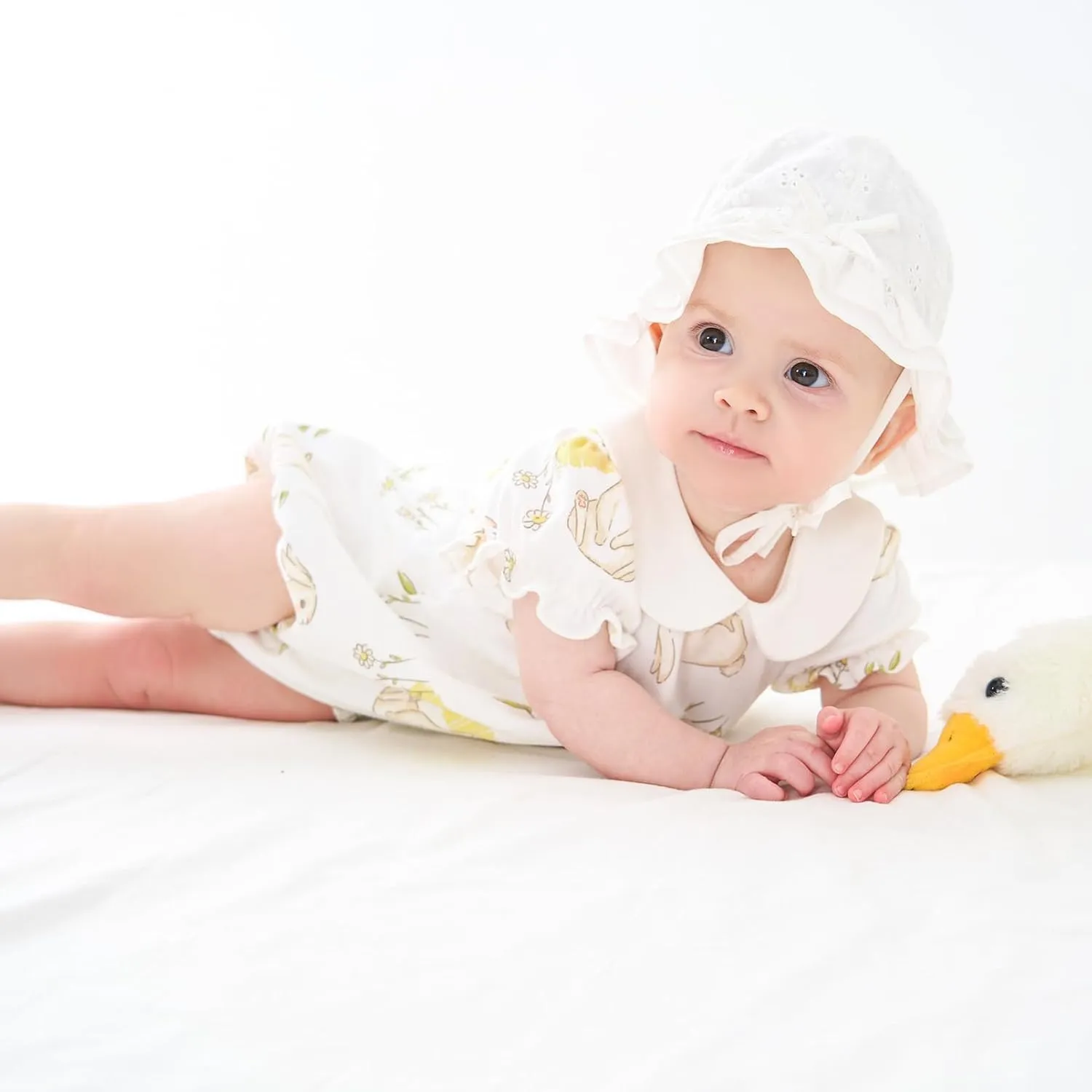 pureborn Baby Girls Boys Bodysuit Super Soft Cotton Romper 0-24 Months