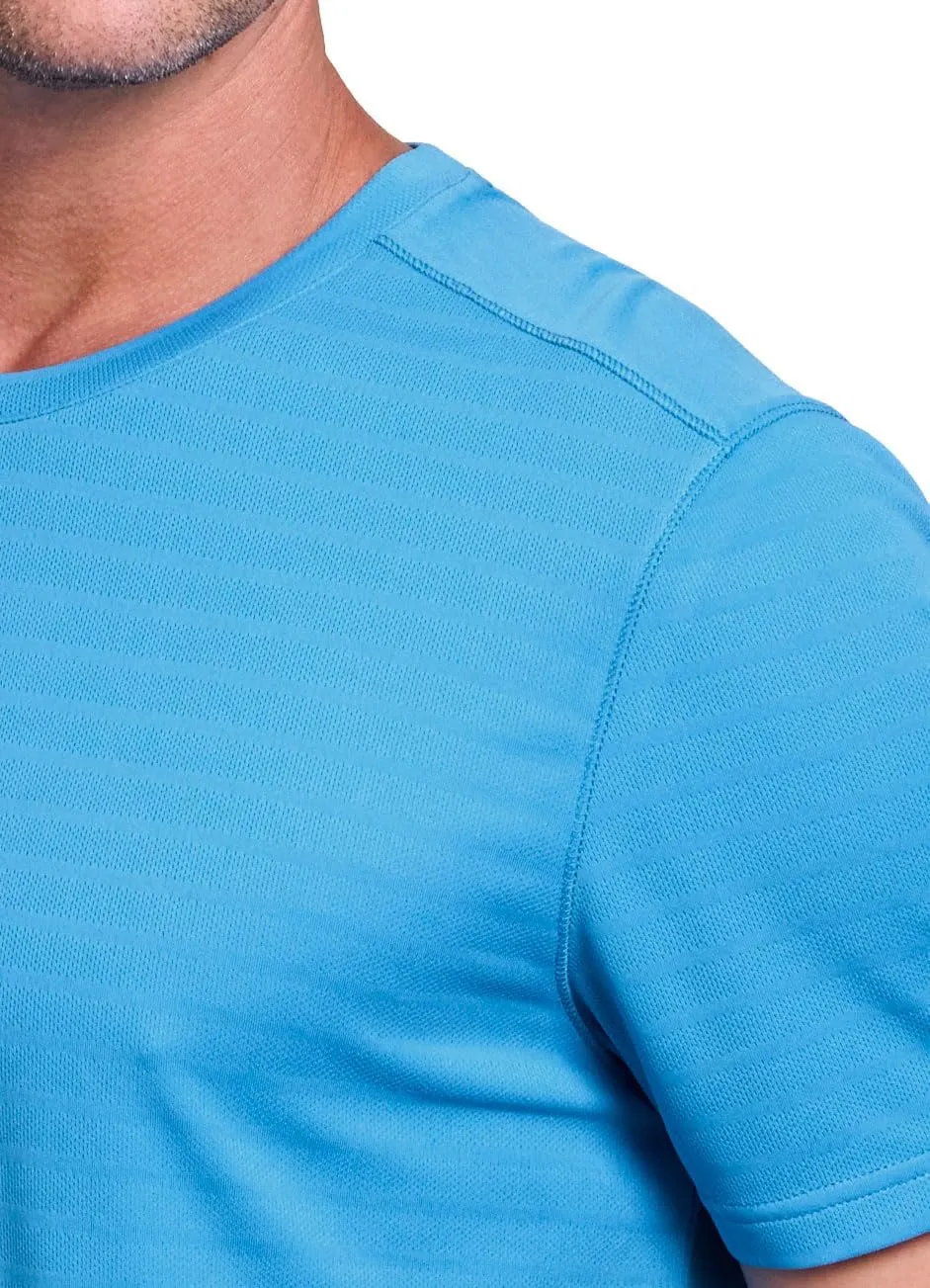 RBX Active Men's Athletic Performance Workout Gym Running Short Sleeve Crewneck T-Shirt