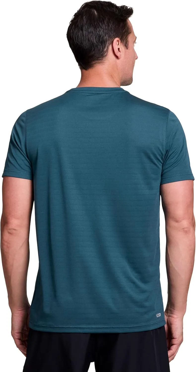 RBX Active Men's Athletic Performance Workout Gym Running Short Sleeve Crewneck T-Shirt