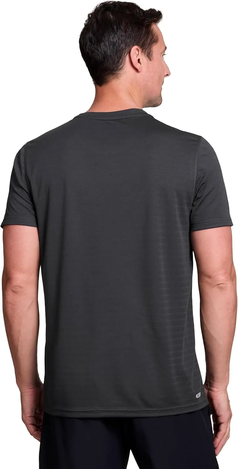 RBX Active Men's Athletic Performance Workout Gym Running Short Sleeve Crewneck T-Shirt