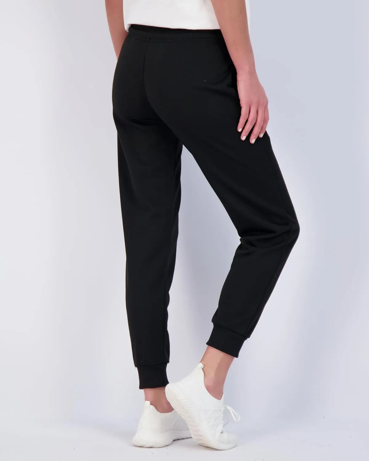 Real Essentials 3 Pack: Women's Ultra-Soft Cotton French Terry Joggers (Available in Plus)