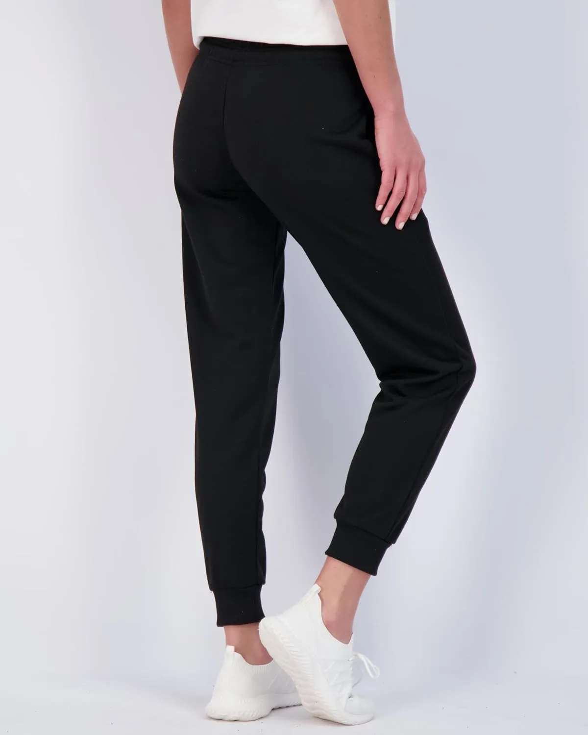 Real Essentials 3 Pack: Women's Ultra-Soft Cotton French Terry Joggers (Available in Plus)