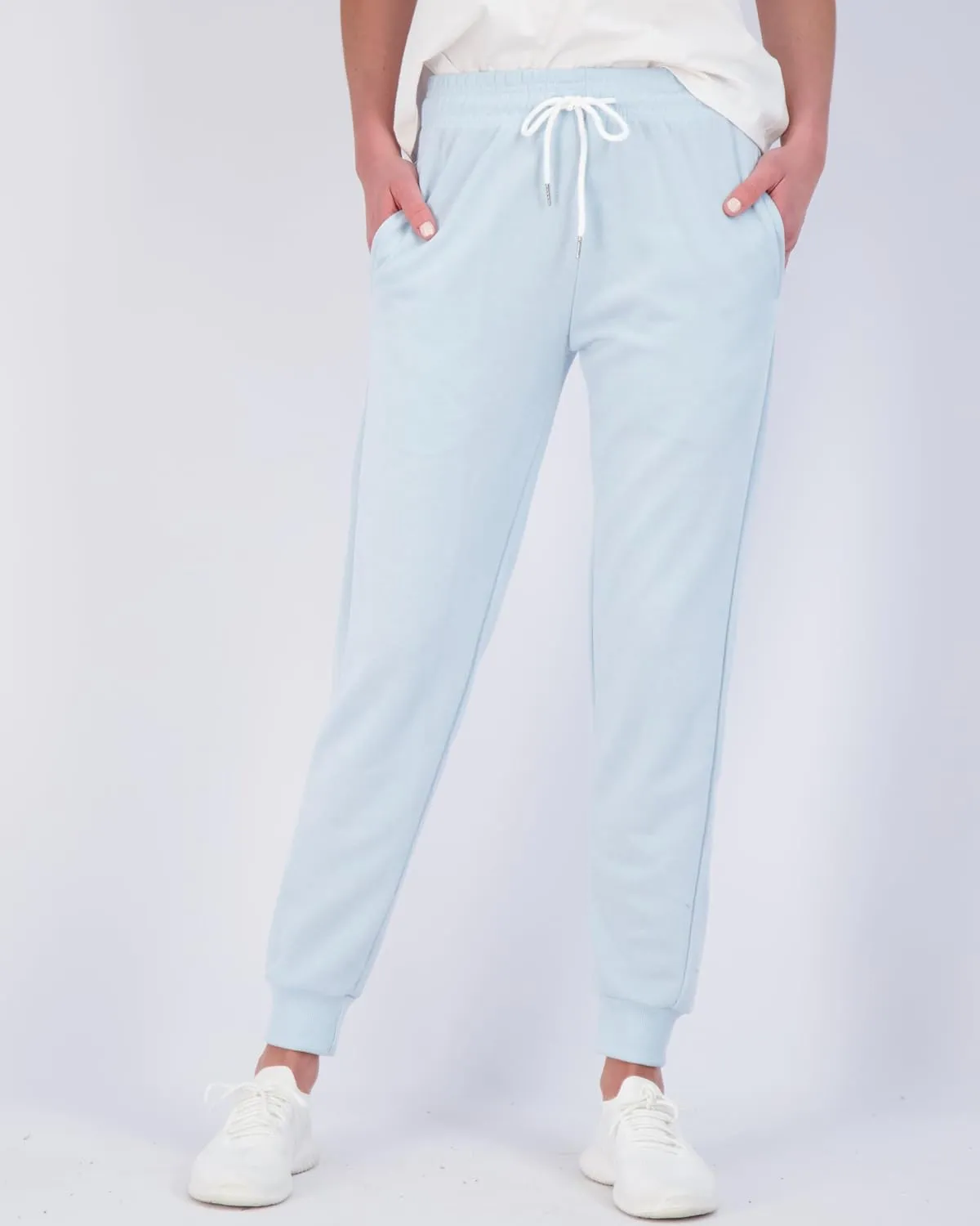 Real Essentials 3 Pack: Women's Ultra-Soft Cotton French Terry Joggers (Available in Plus)