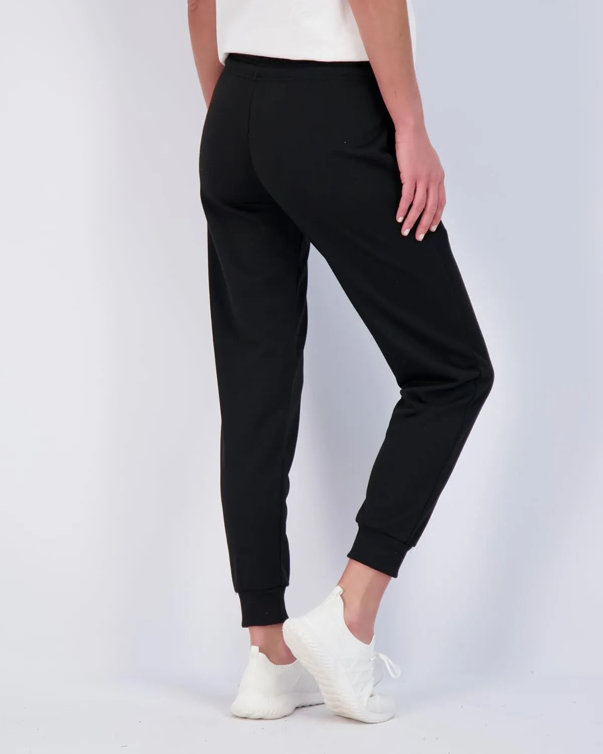 Real Essentials 3 Pack: Women's Ultra-Soft Cotton French Terry Joggers (Available in Plus)