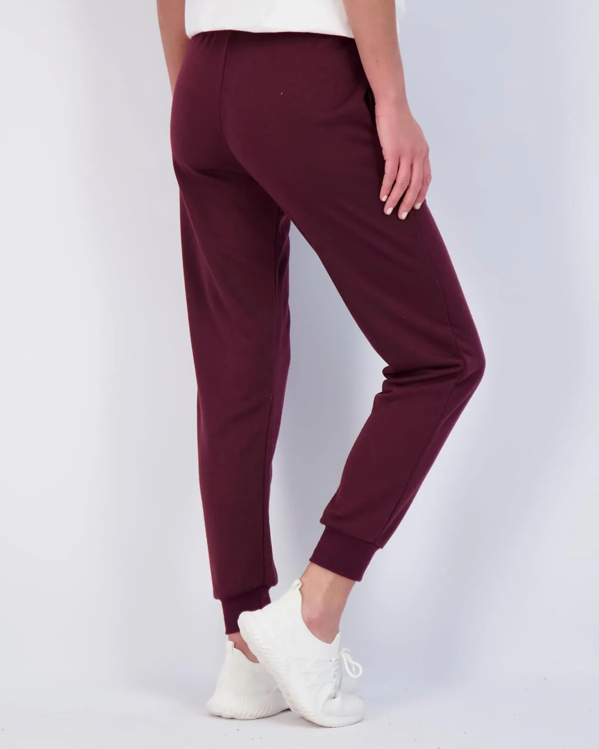 Real Essentials 3 Pack: Women's Ultra-Soft Cotton French Terry Joggers (Available in Plus)
