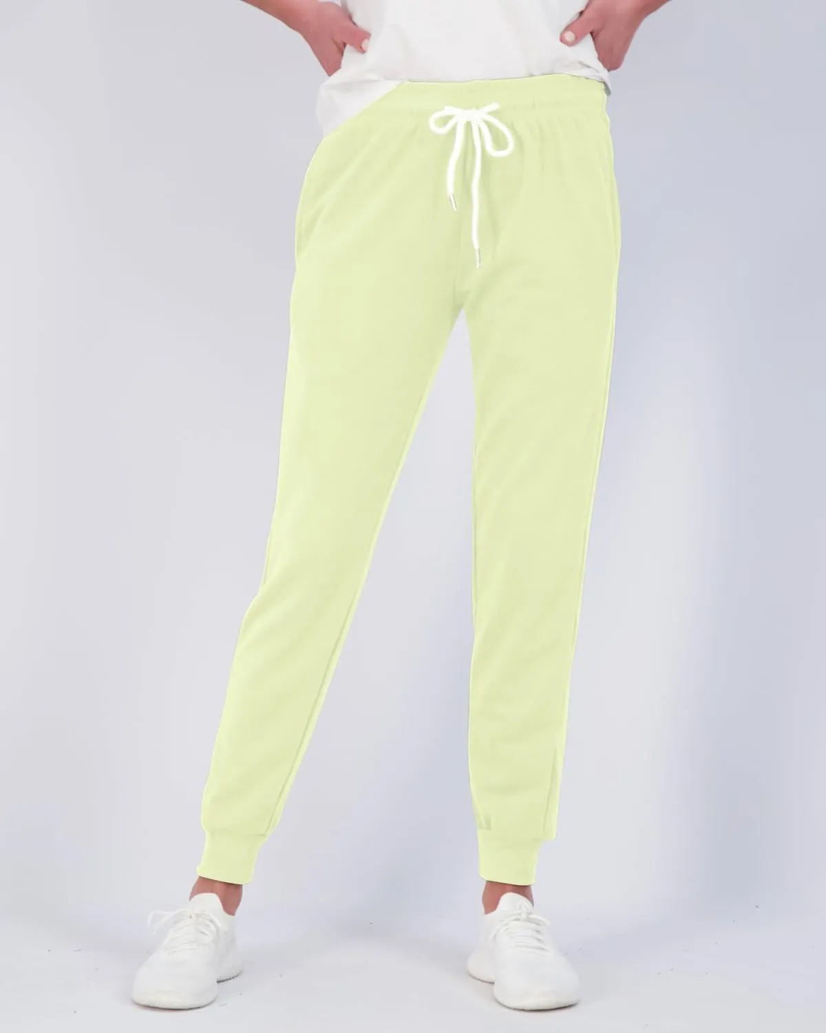 Real Essentials 3 Pack: Women's Ultra-Soft Cotton French Terry Joggers (Available in Plus)
