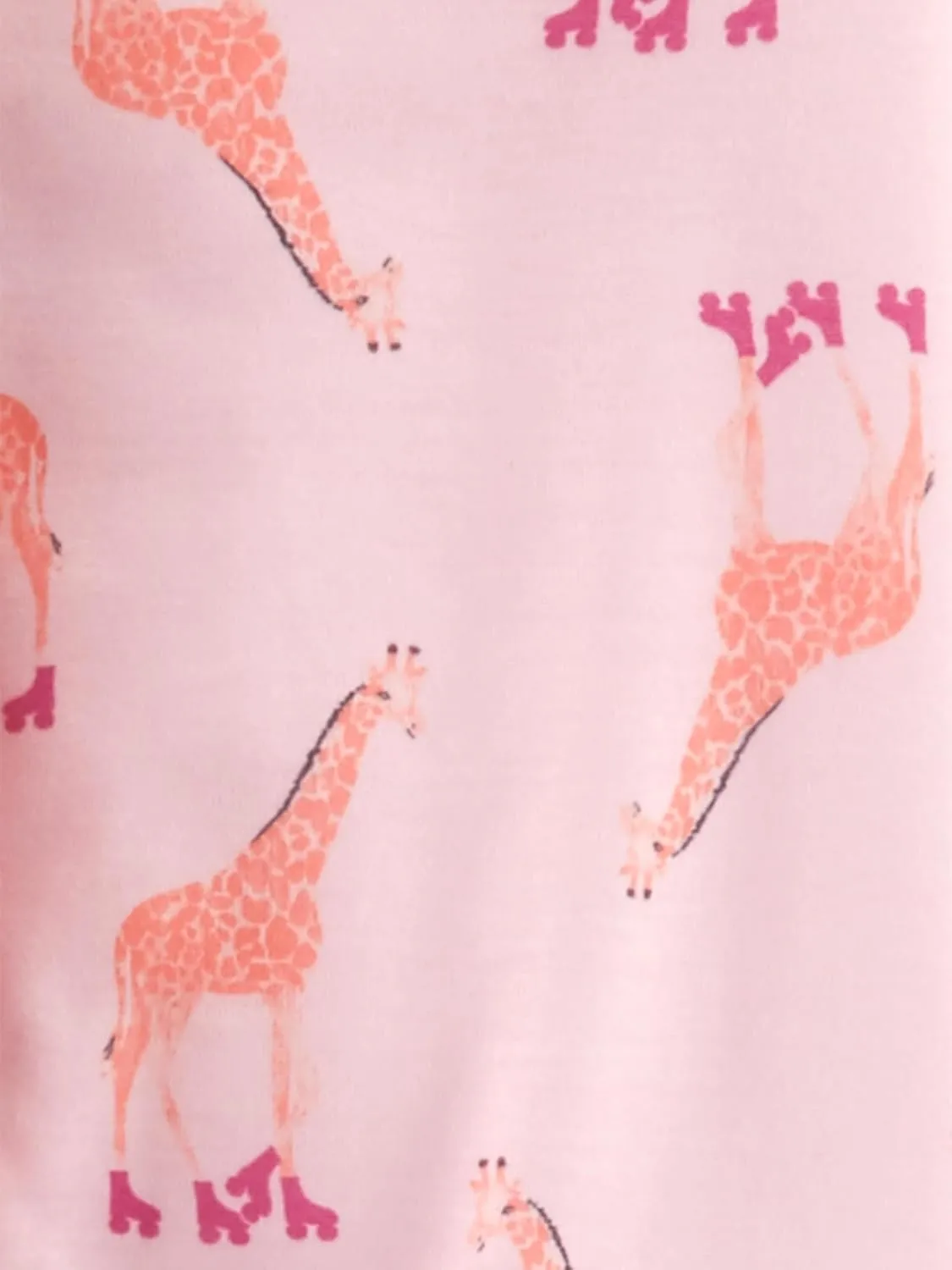 Simple Joys by Carter's Toddlers and Baby Girls' Loose-Fit Polyester Jersey Footed Pajamas, Pack of 3