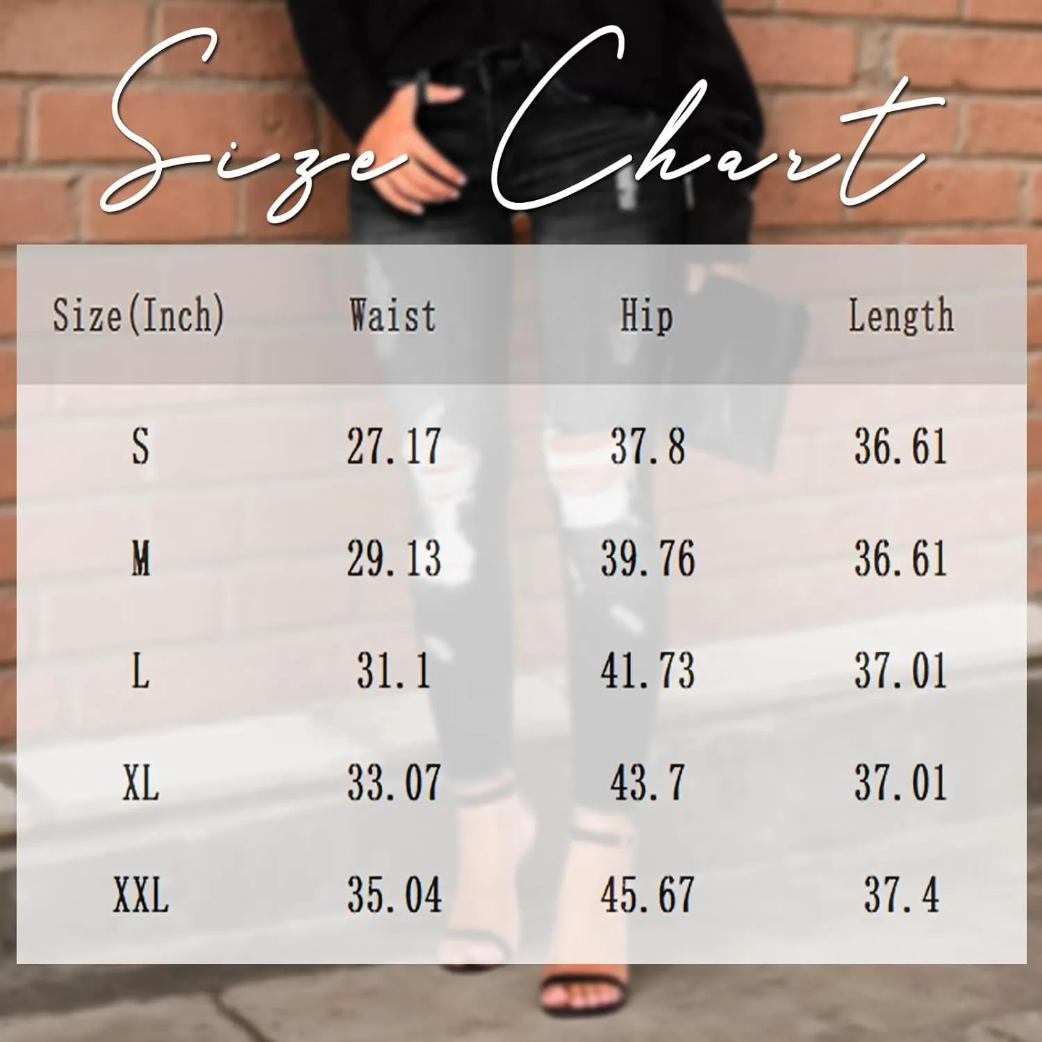 Skinny Jeans for Women High Waisted Ripped Stretchy Jeans Tummy Control Distressed Jeans Destroyed Denim Jeggings