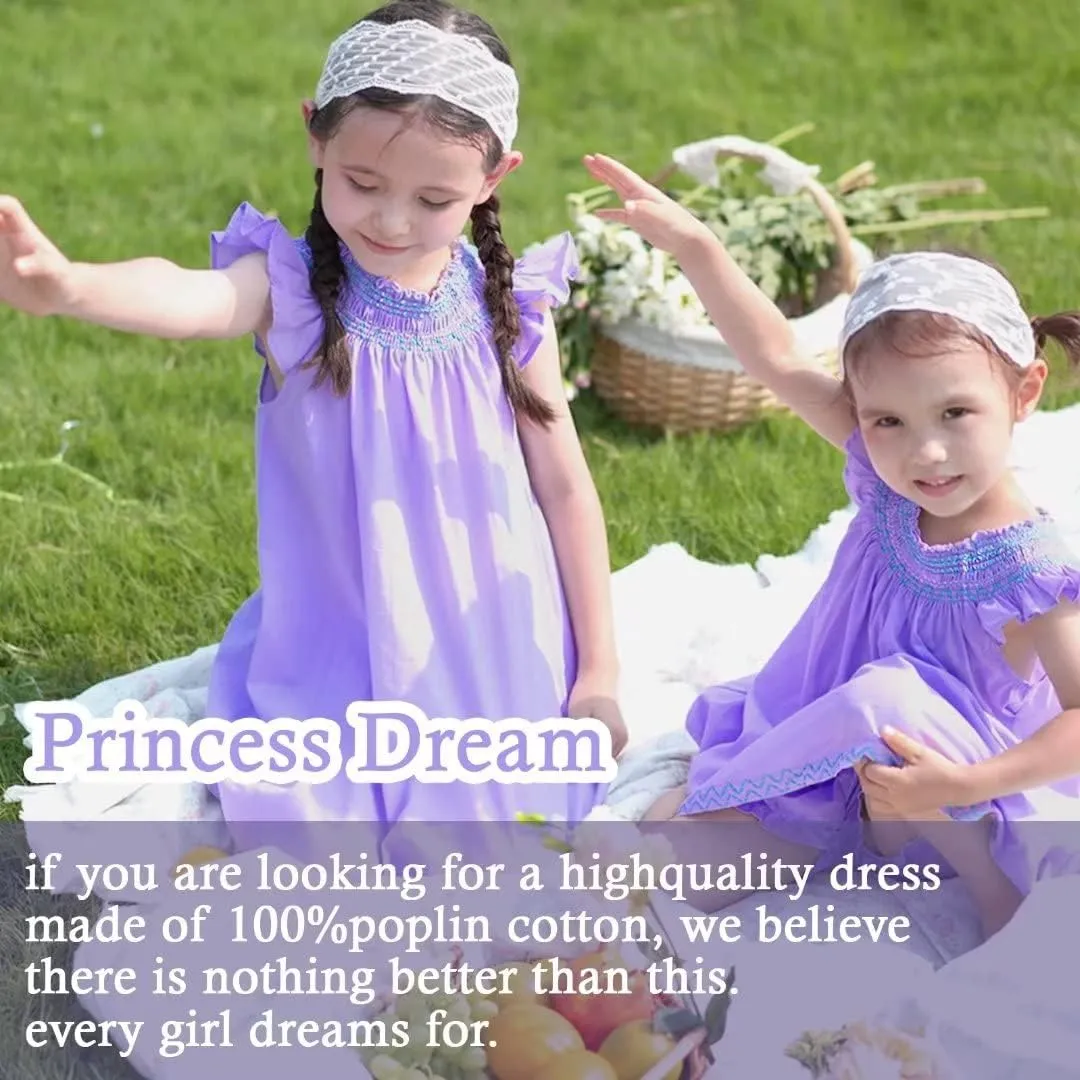 Smocked Dresses with Bloomers Set, Soft Cotton Vintage Dress (Baby,Toddler,Kids)