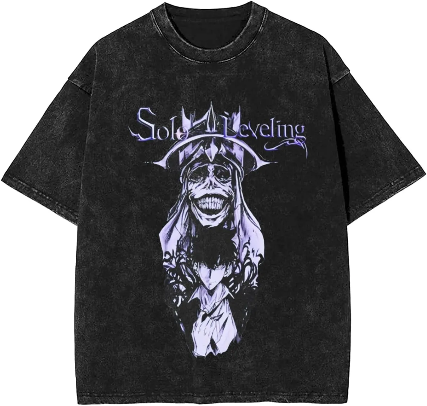 Solo Music Leveling Mans Soft Cotton Short Sleeved T-Shirt O Neck Casual Comfort Fashion Tee Shirts
