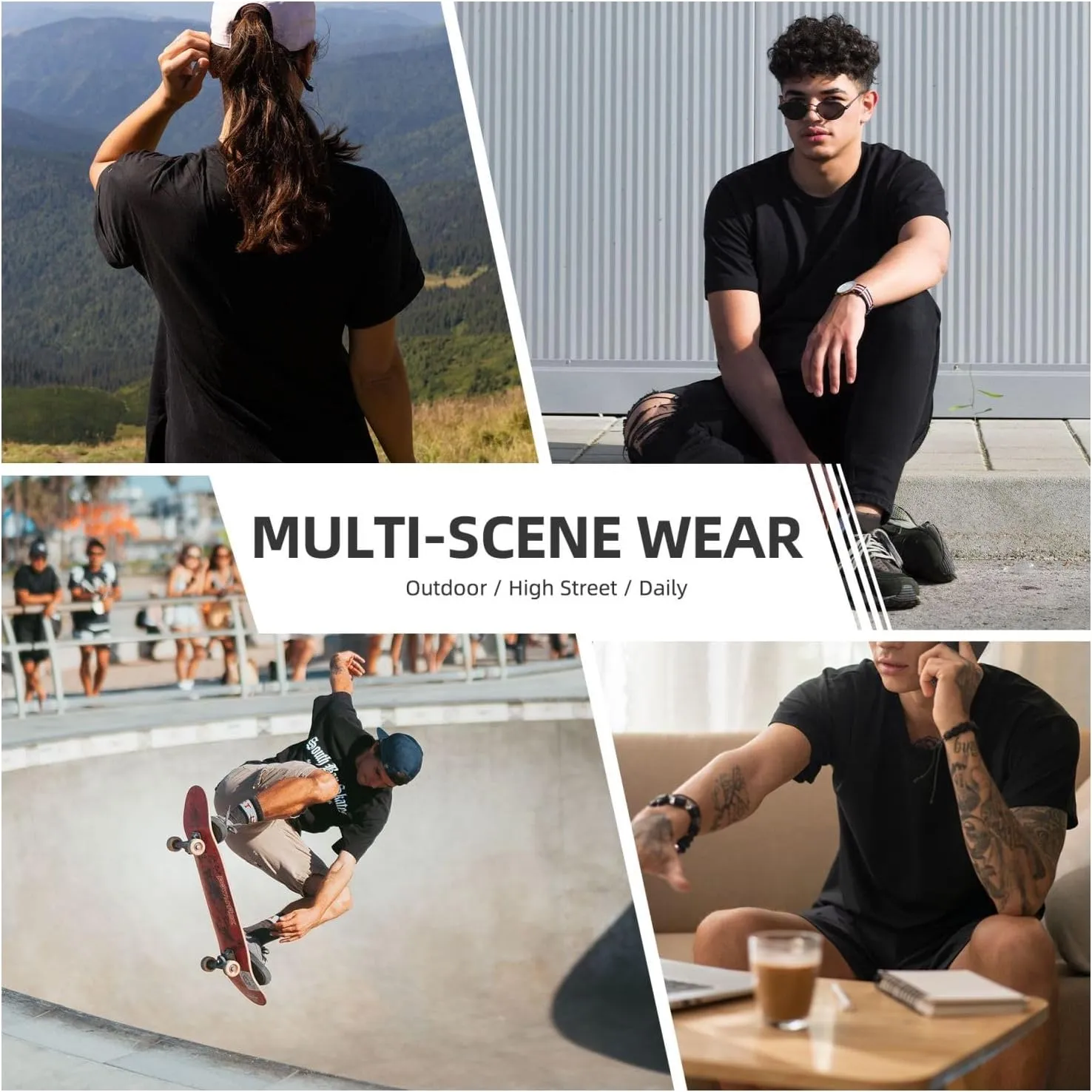 Solo Music Leveling Men Soft Cotton Short Sleeved T-Shirts Crew Neck Casual Comfort Cool Tee Shirts