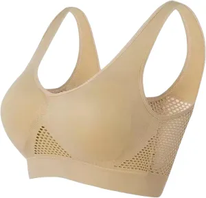 Sports Bras for Women 2025 Cool Liftup Air Bra Summer Ultra-Thin Comfort Mesh Sports Bra Anti-Sagging Breasts Bras