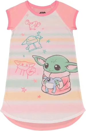 STAR WARS Girls' 2-Piece Loose-fit Pajama Set, Soft & Cute for Kids