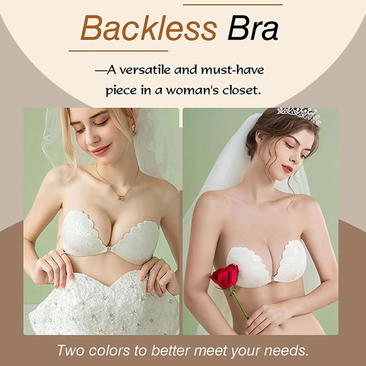 Strapless Sticky Bra Invisible Sticky Boobs Silicone Adhesive Bra Backless Pushup Lift Bra for Everyday Comfort
