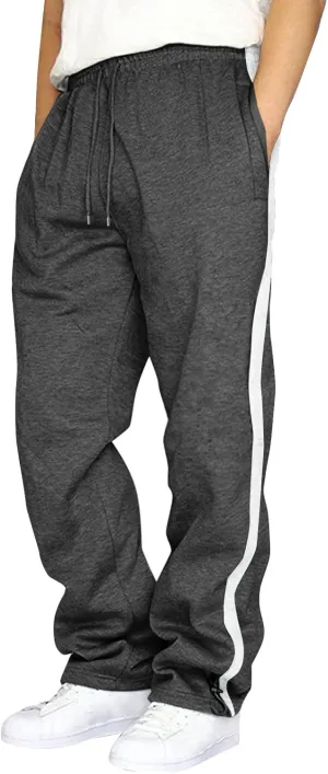 Sweatpants for Men Jogger, Men's Sweatpants Tapered Gym Running Workout Pants Workout Drawstring Lightweight Sports Trousers