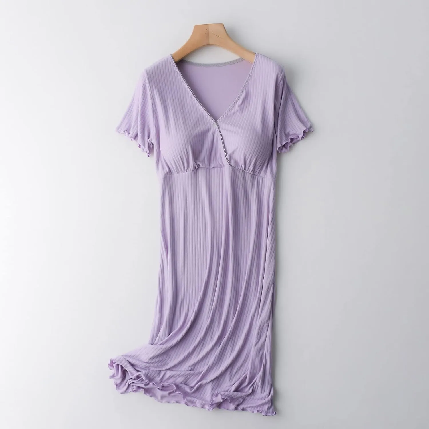 TANGNADE Nursing Dress Maternity Nightgown Sleepwear for Breastfeeding Maternity Dress Comfy Loungewear for Pregnancy