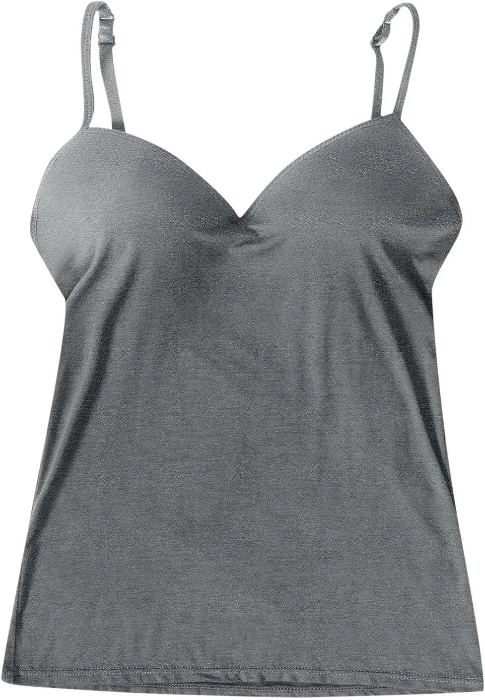 Tank Top for Women with Built in Bra 2025 Summer Slim Sexy Camisole Tops Casual Comfy Yoga Workout Padded Shirts