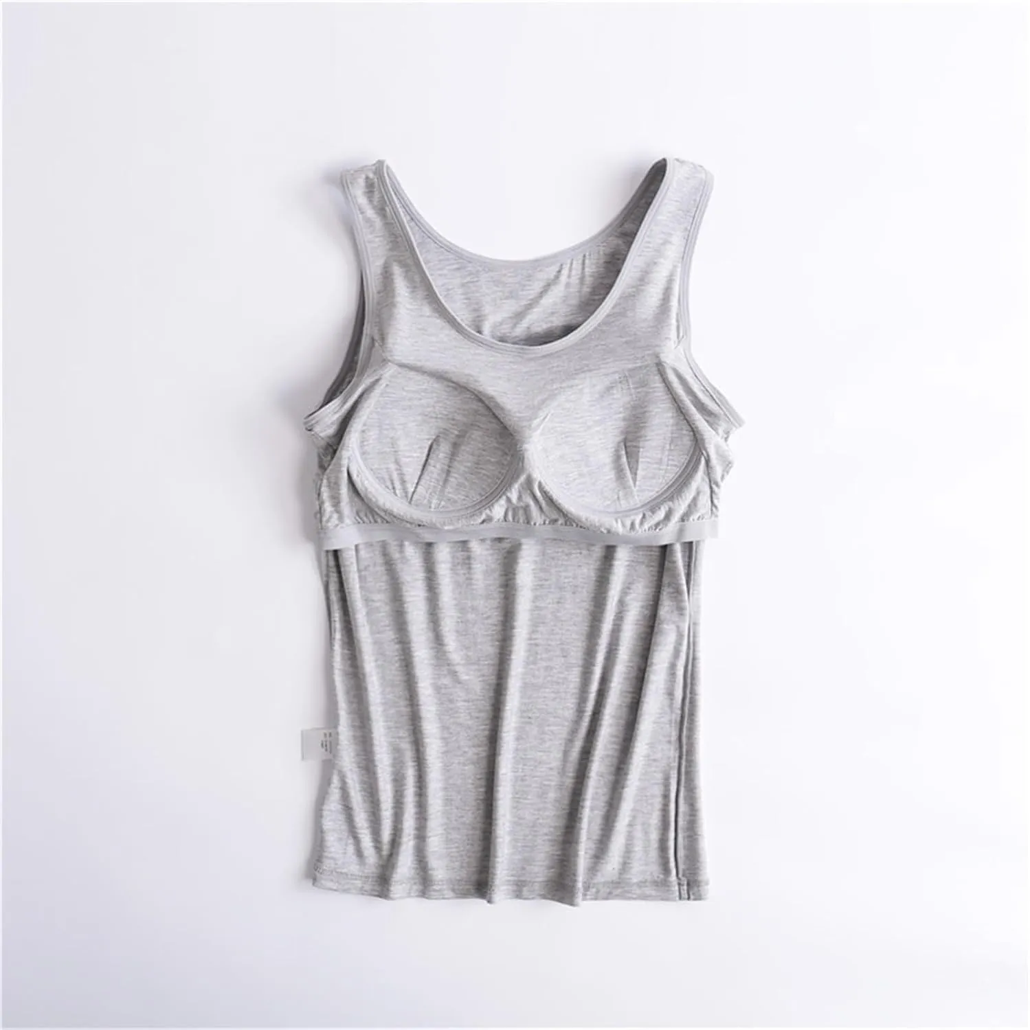 Tank Top with Built in Bra for Women 2025 Casual Summer Sleeveless Tops Basic Padded Tanktops Workout Yoga Shirts