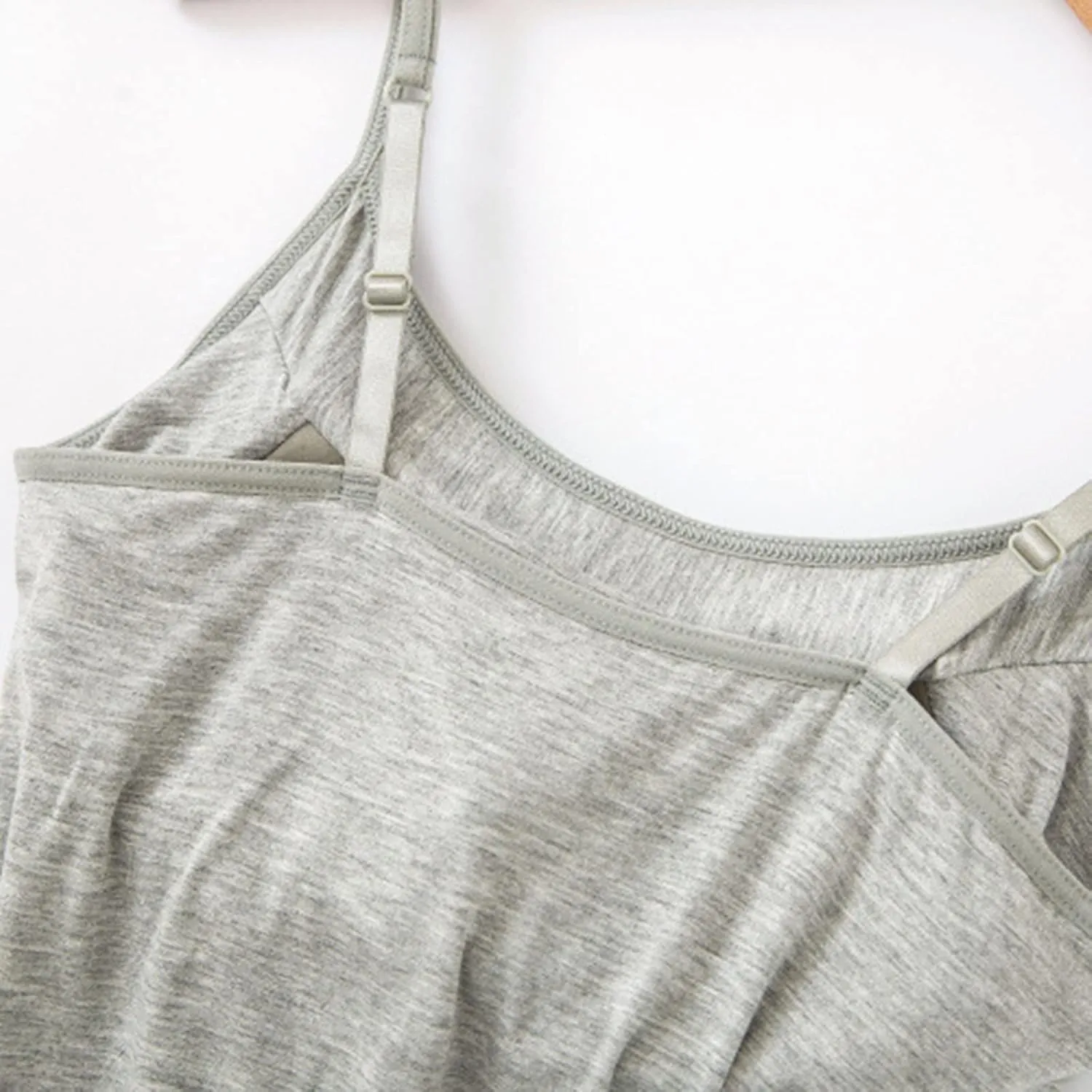 Tank Tops for Women Built with Shelf Bra Adjustable Spaghetti Strap Summer Sexy Athletic Outfits Layering Undershirt
