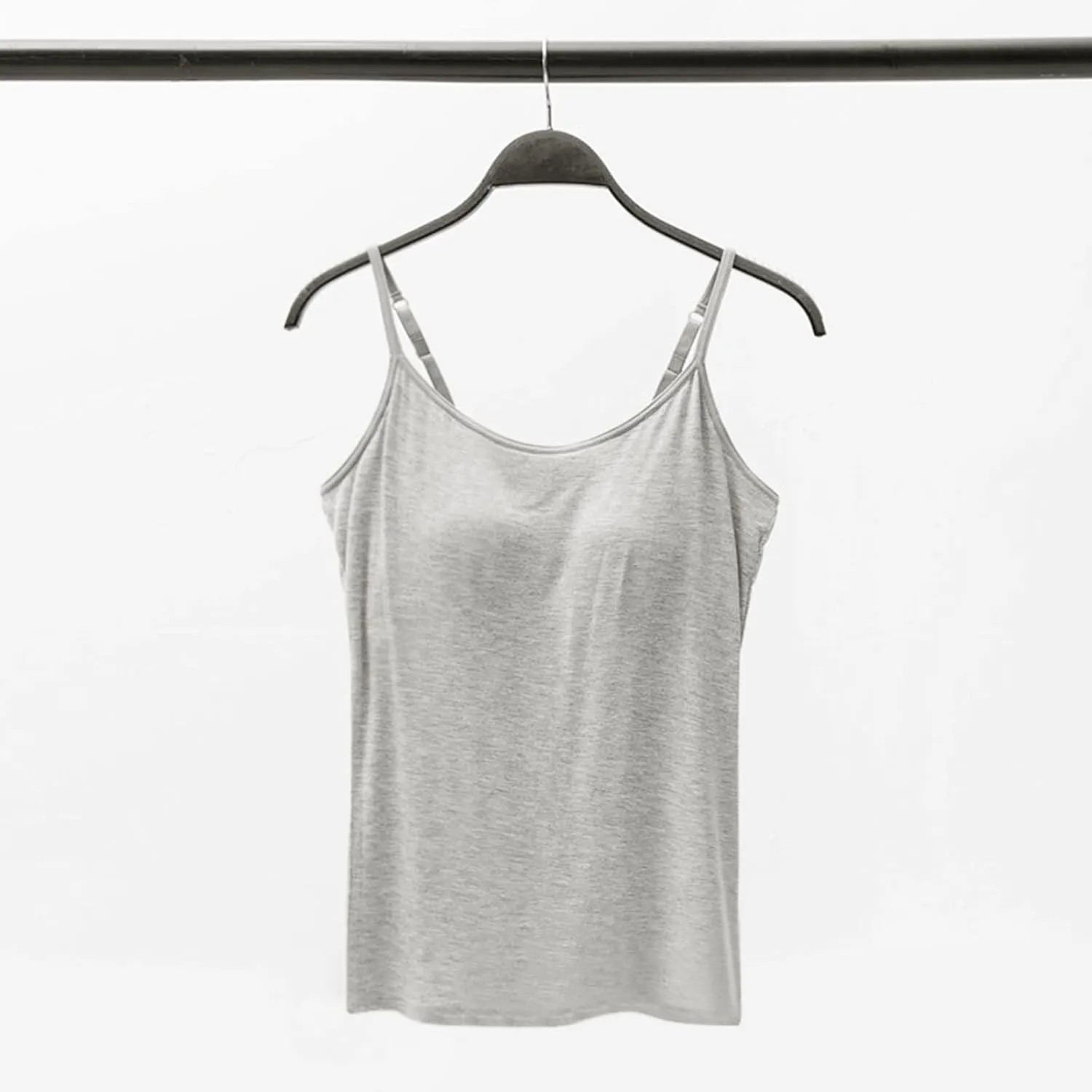Tank Tops for Women Built with Shelf Bra Adjustable Spaghetti Strap Summer Sexy Athletic Outfits Layering Undershirt