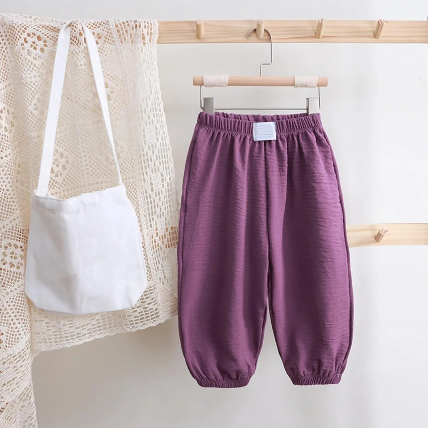 Toddler Boys Baggy Sweatpants Kids Elastic Waist Breathable Comfy Aesthetic Joggers Plain Loose Athletic Trousers