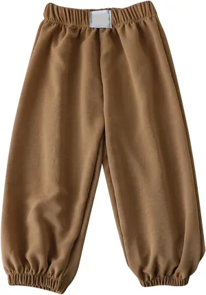 Toddler Boys Elastic Waist Baggy Sweatpants Kids Girls Breathable Comfy Aesthetic Joggers Plain Loose Athletic