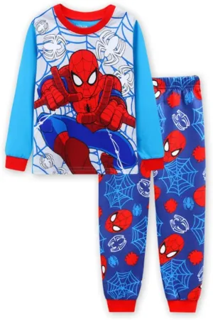 Toddler Boys Long Sleeve Rocket Dinosaur Pajamas Sets Pjs Cotton Sleepwear Infant Kids