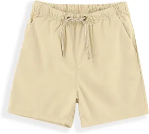 Toddler Boys Shorts Cotton Shorts with Drawstring Casual Elastic Waist Shorts for Boys or Girls 2-7 Years