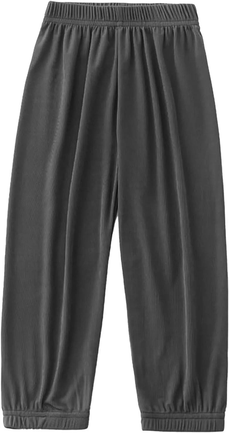 Toddler Harem Pants, Long Bloomers Soft Cotton for Boys Girls, Breathable Quick Dry Pants Loose Anti-Mosquito