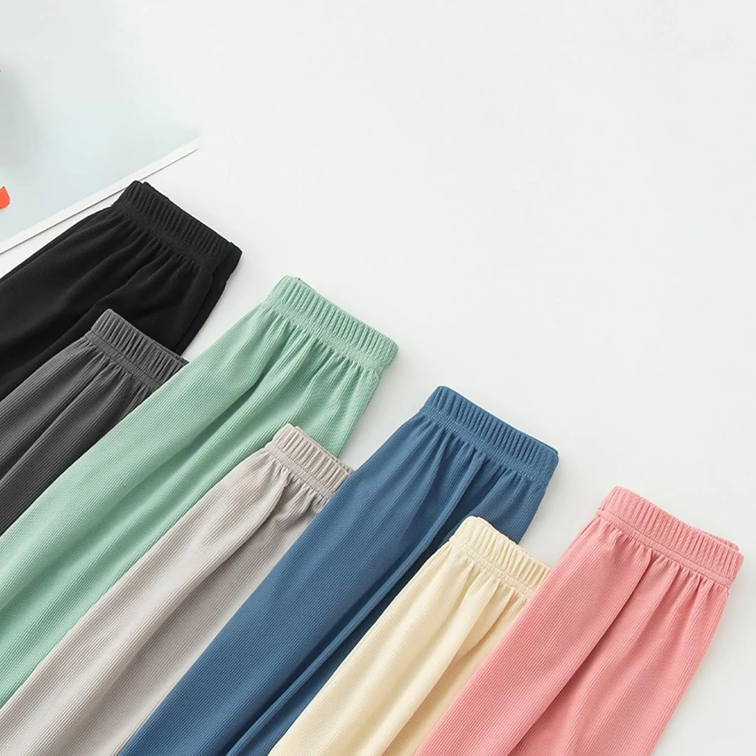 Toddler Harem Pants, Long Bloomers Soft Cotton for Boys Girls, Breathable Quick Dry Pants Loose Anti-Mosquito