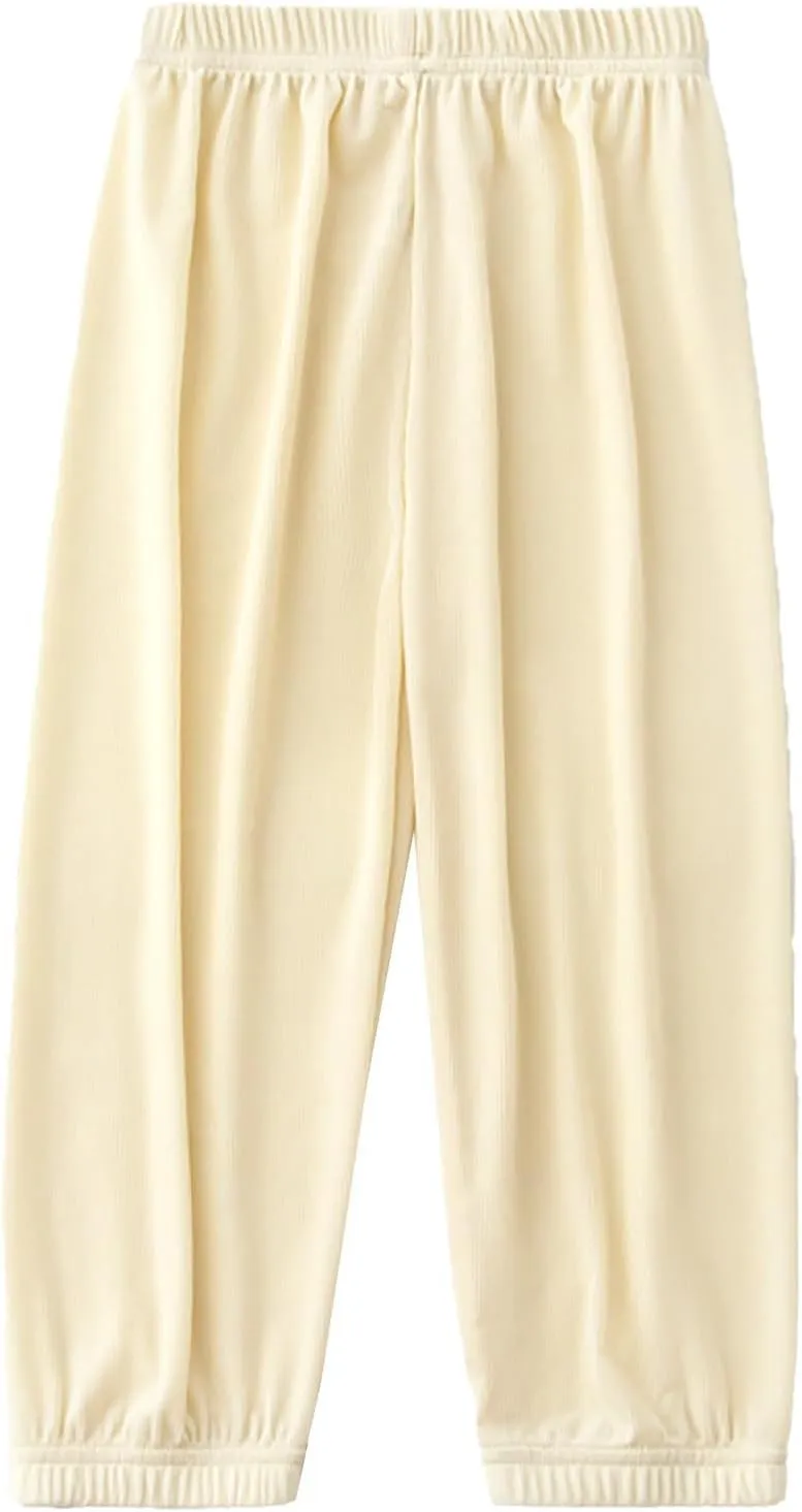 Toddler Harem Pants, Long Bloomers Soft Cotton for Boys Girls, Breathable Quick Dry Pants Loose Anti-Mosquito