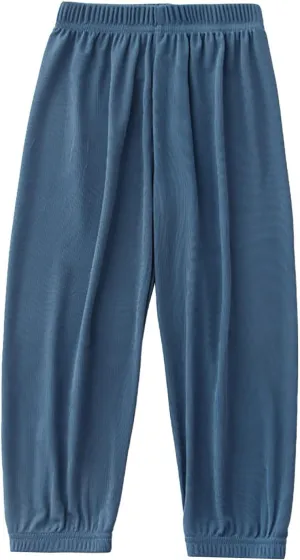 Toddler Harem Pants, Long Bloomers Soft Cotton for Boys Girls, Breathable Quick Dry Pants Loose Anti-Mosquito