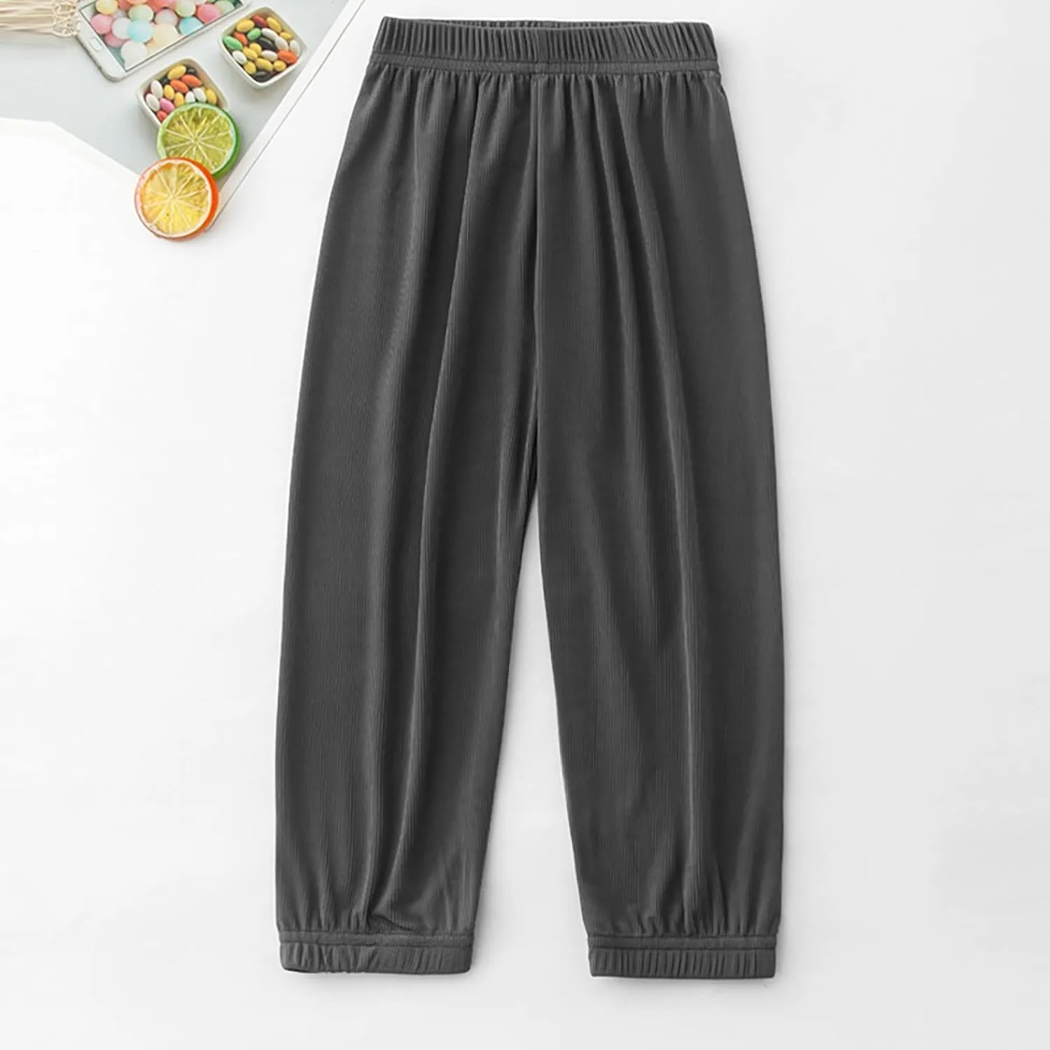 Toddler Harem Pants, Long Bloomers Soft Cotton for Boys Girls, Breathable Quick Dry Pants Loose Anti-Mosquito
