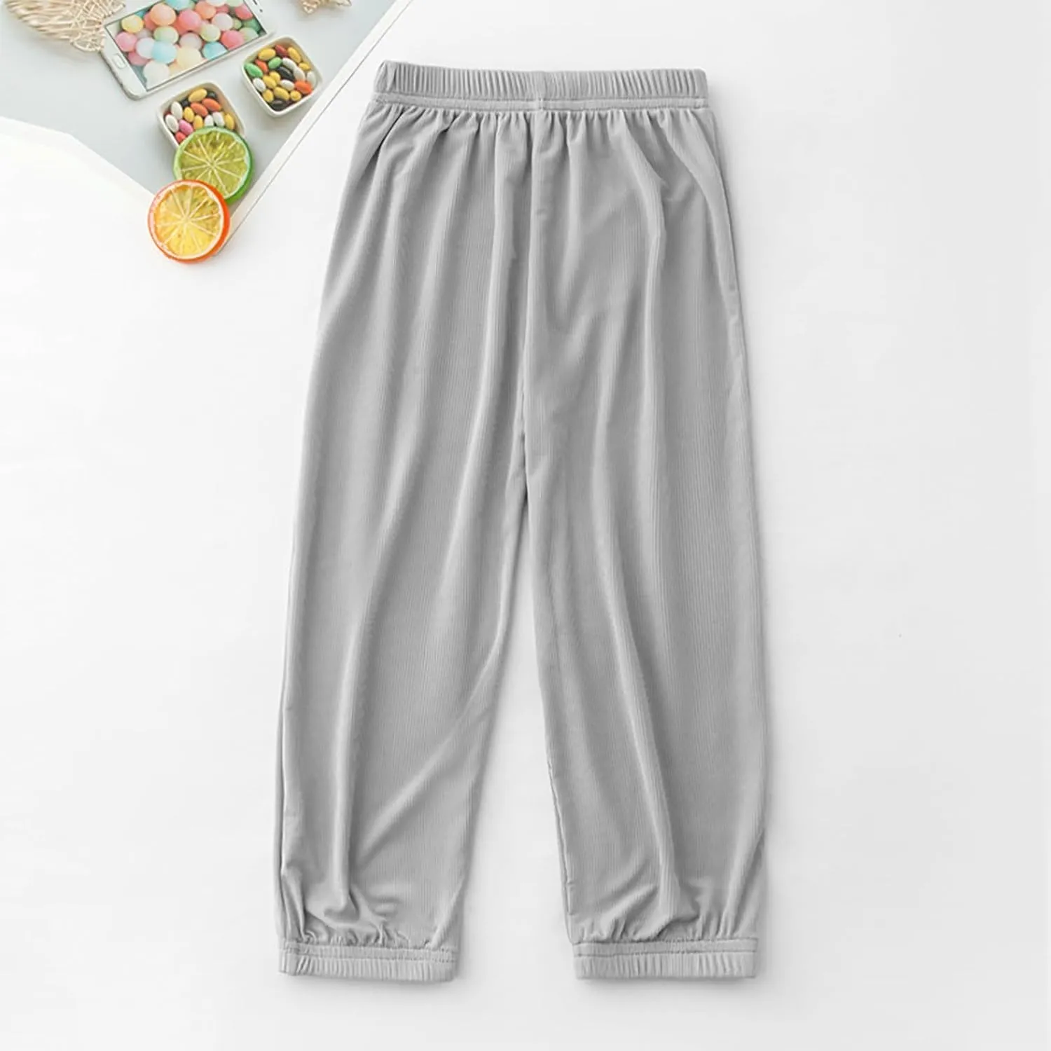 Toddler Harem Pants, Long Bloomers Soft Cotton for Boys Girls, Breathable Quick Dry Pants Loose Anti-Mosquito
