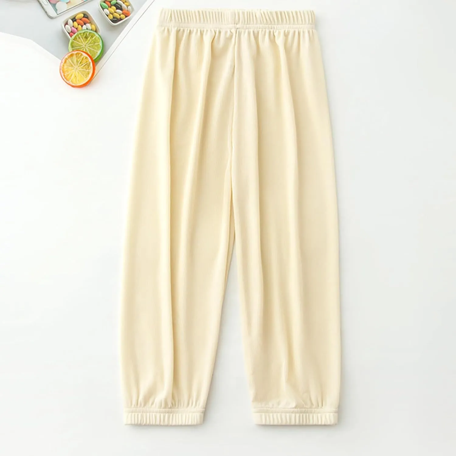 Toddler Harem Pants, Long Bloomers Soft Cotton for Boys Girls, Breathable Quick Dry Pants Loose Anti-Mosquito