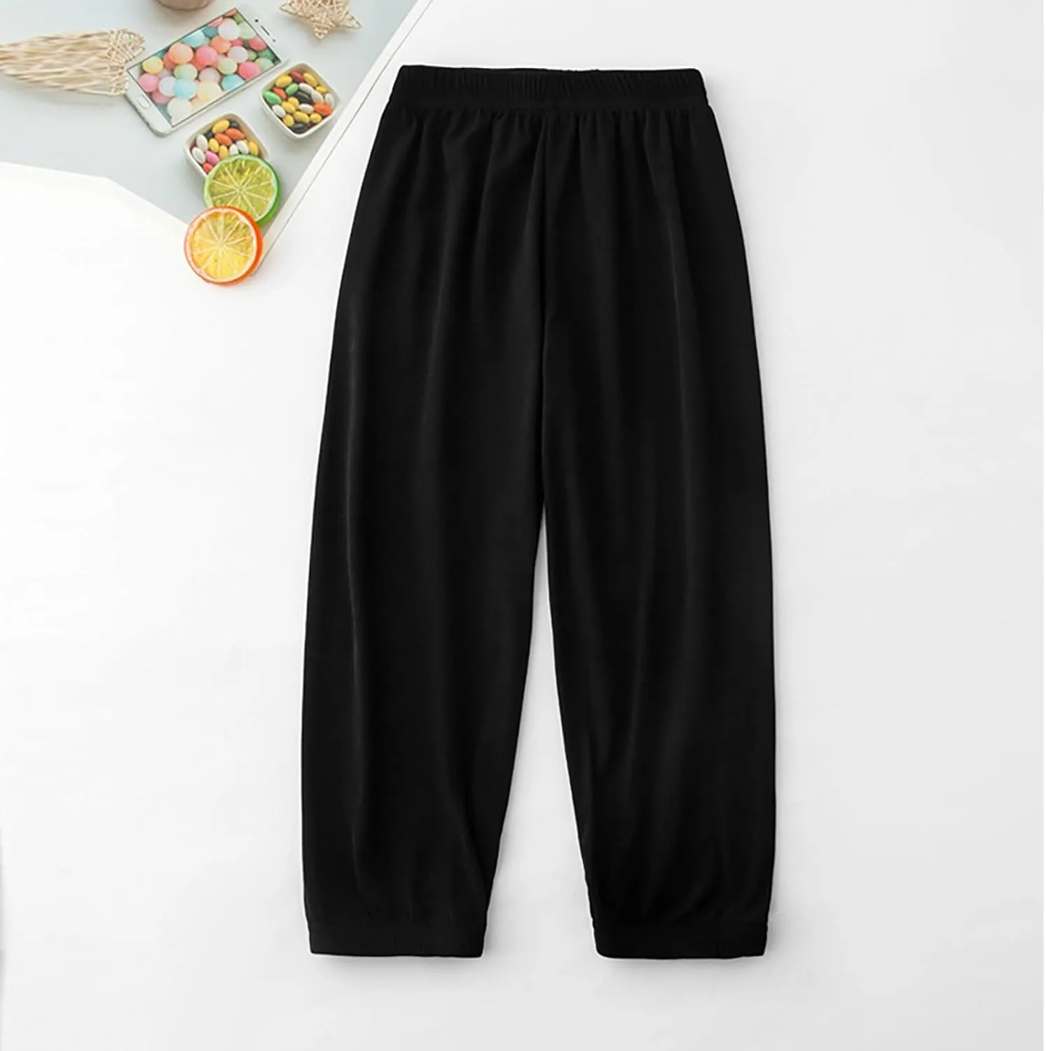 Toddler Harem Pants, Long Bloomers Soft Cotton for Boys Girls, Breathable Quick Dry Pants Loose Anti-Mosquito