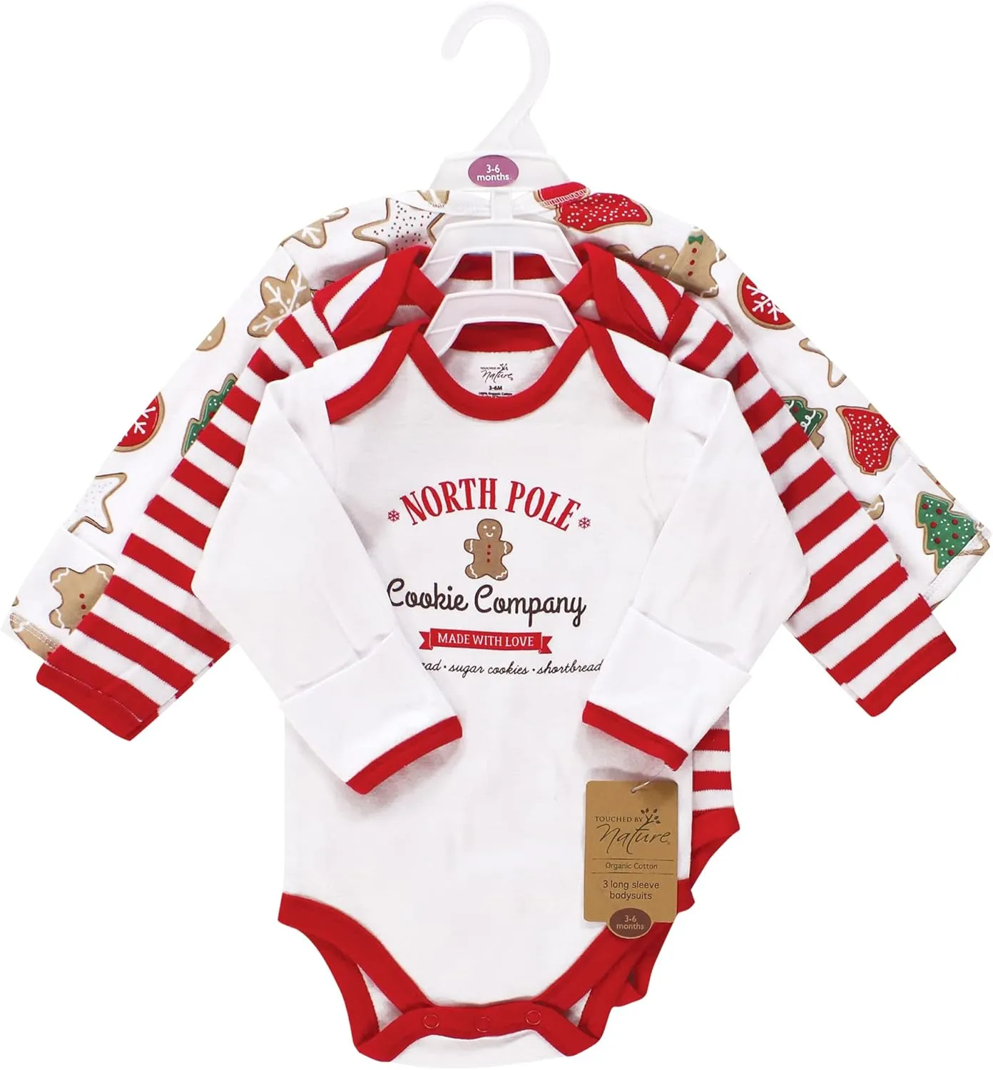 Touched by Nature unisex-baby Organic Cotton Long-sleeve Bodysuits