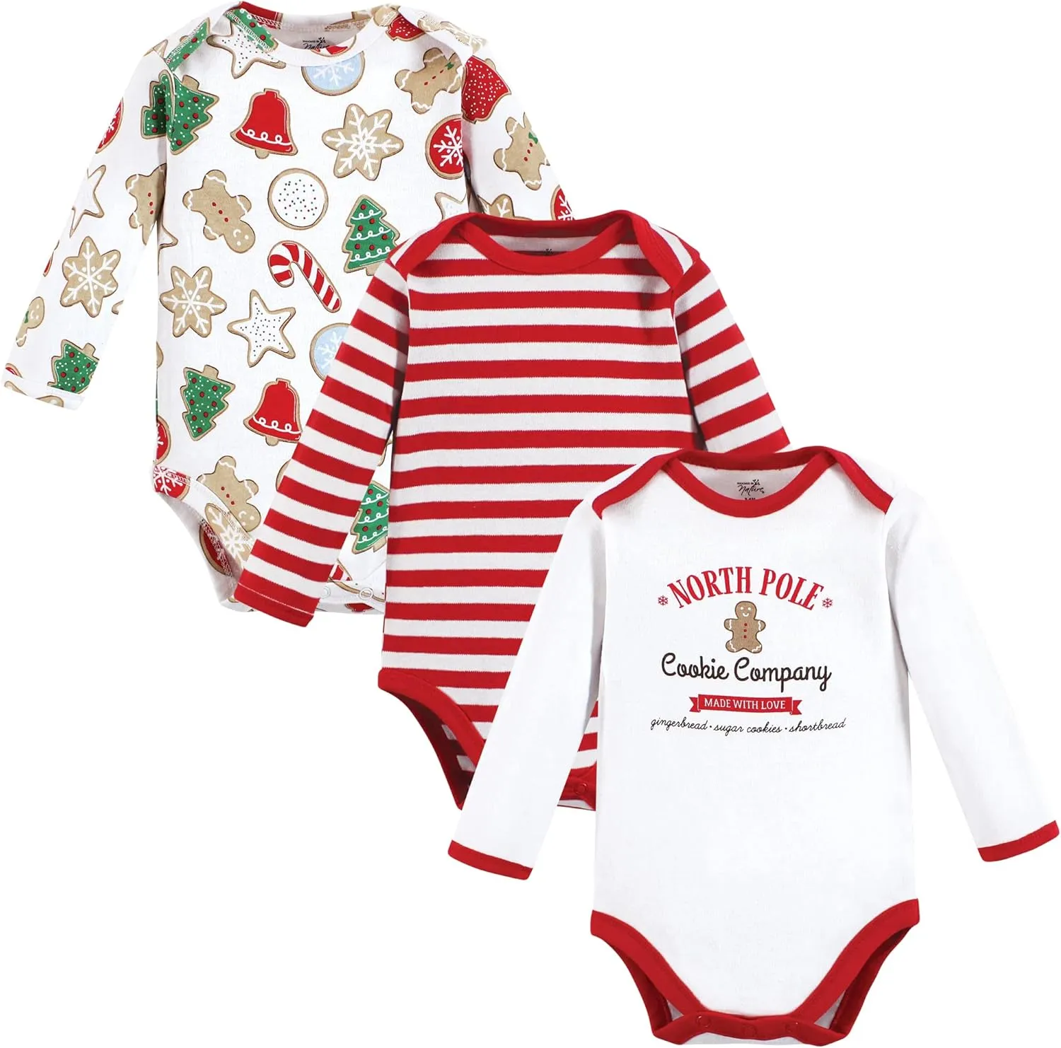 Touched by Nature unisex-baby Organic Cotton Long-sleeve Bodysuits