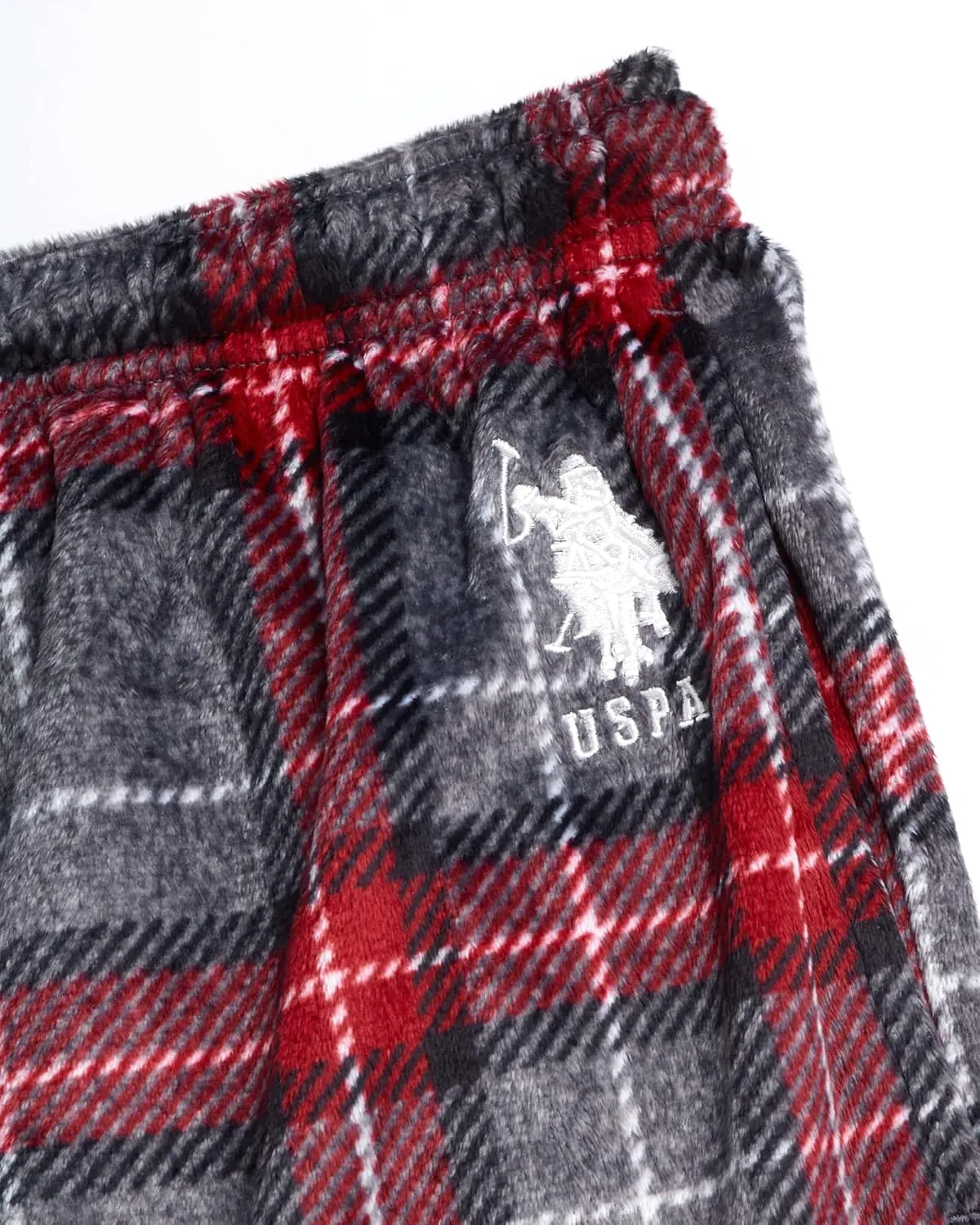 U.S. Polo Assn. Men's Pajama Pants - 2 Pack Ultra Soft Fleece Sleep and Lounge Pants (Size: S-XL)