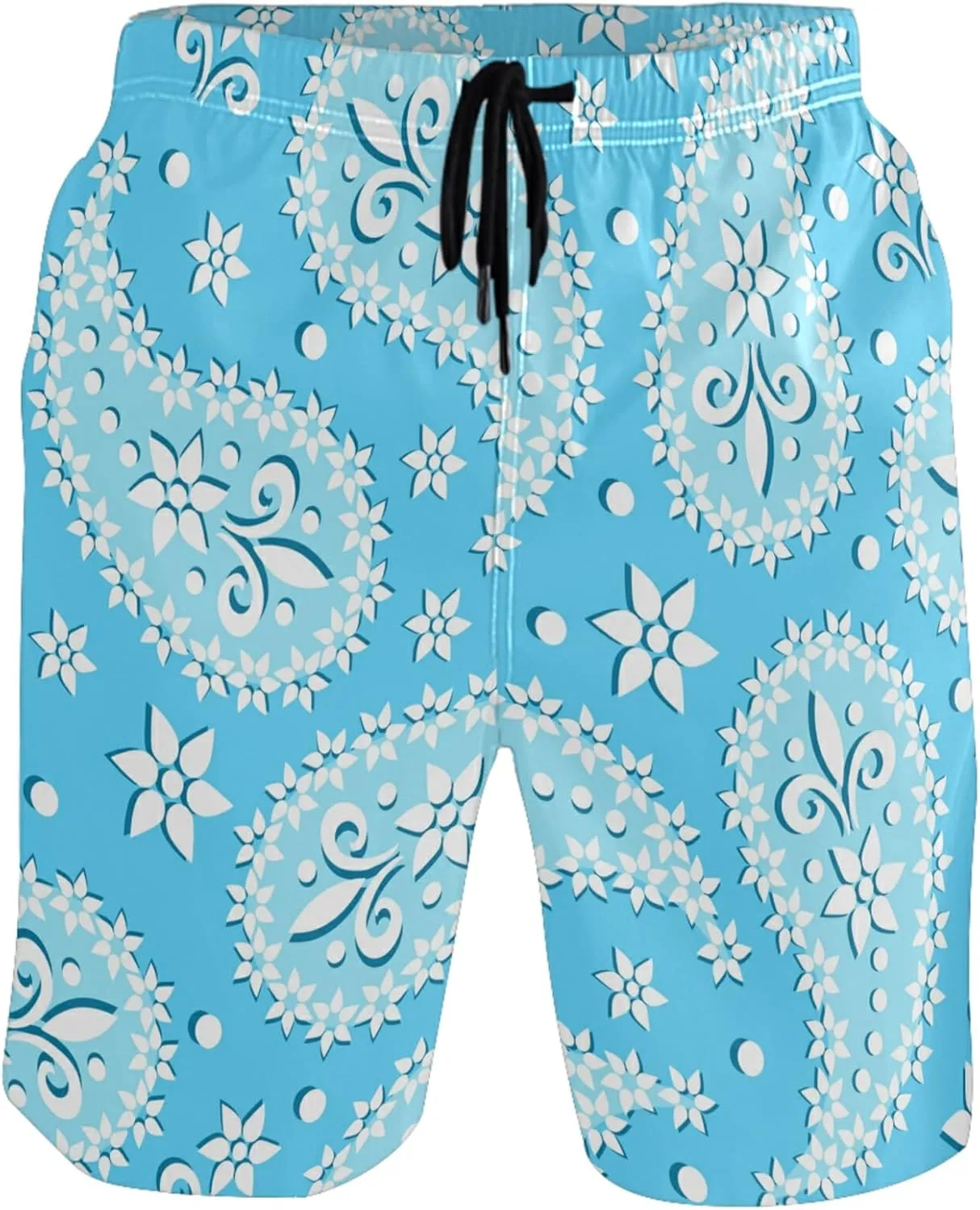visesunny Mens Swim Trunks Quick Dry Board Shorts with Mesh Lining Breathable Fit Hawaii Beach Shorts Swimwear Bathing Suits
