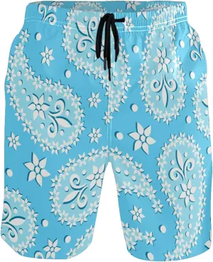 visesunny Mens Swim Trunks Quick Dry Board Shorts with Mesh Lining Breathable Fit Hawaii Beach Shorts Swimwear Bathing Suits